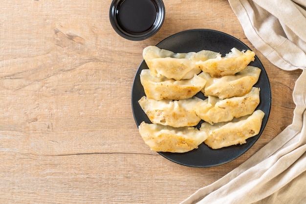 Japanese gyoza or dumplings snack