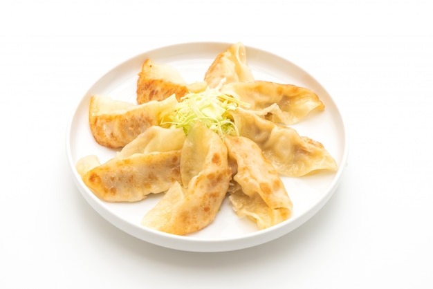 Japanese gyoza or dumplings snack