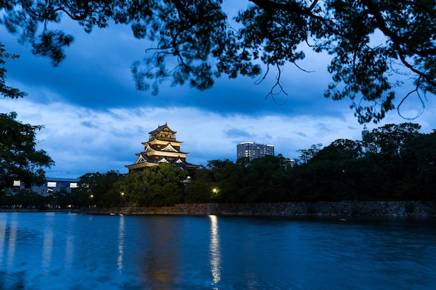 Japanese Hiroshima castle