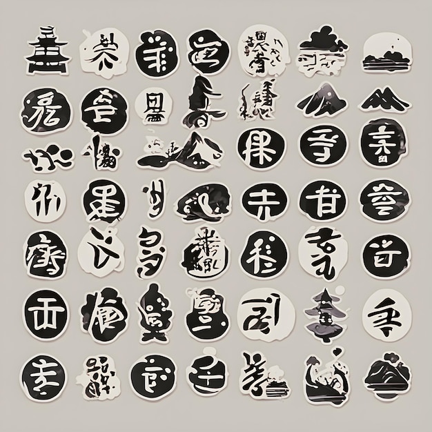 Photo japanese language aesthetics calligraphy art kanji mastery hiragana and katakana script language