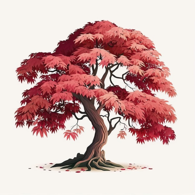 Cartoon Drawing Maple Tree PNG Images | PSD Free Download - Pikbest