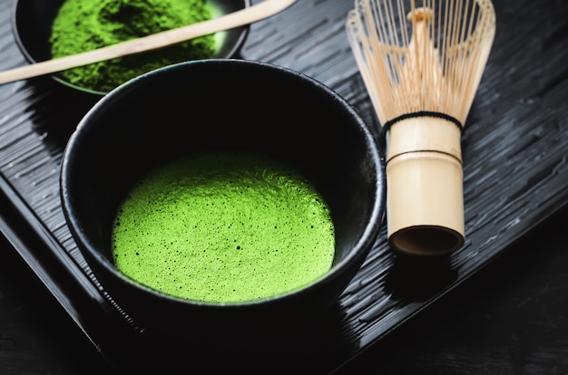 Japanese matcha green tea