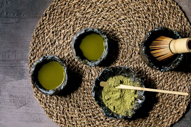 Japanese matcha green tea