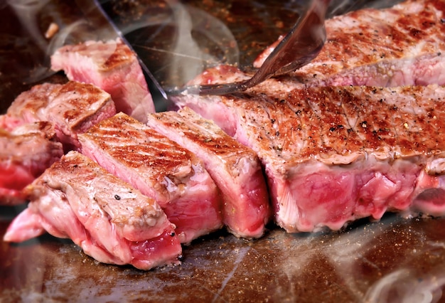 Japanese matsusaka beef teppanyaki.