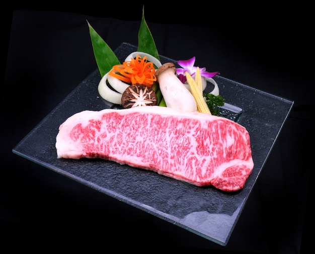 Japanese matsusaka beef teppanyaki