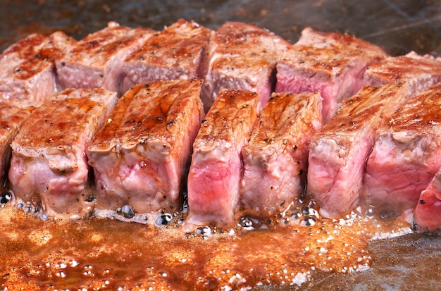 Japanese matsusaka beef teppanyaki.