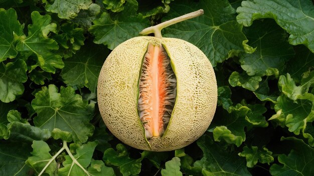 Japanese melon or cantaloupe cantaloupe seasonal fruit health concept