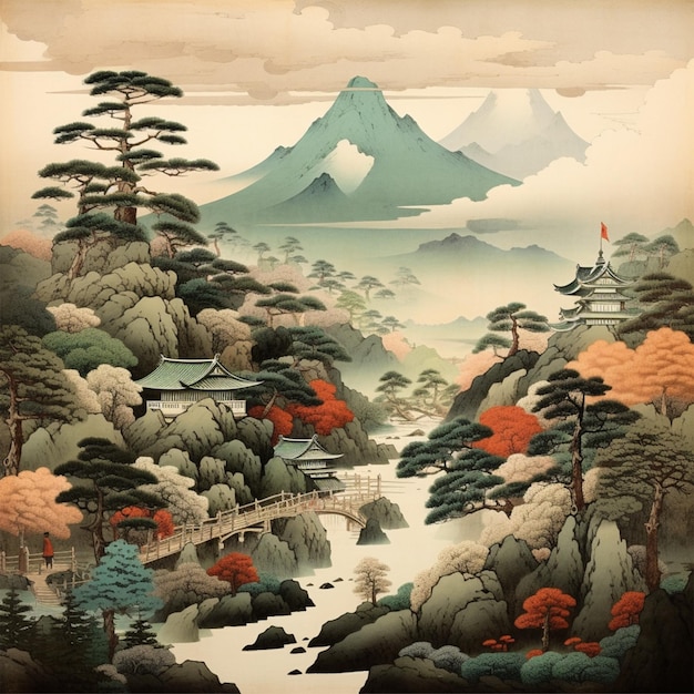 日本の山の風景 12