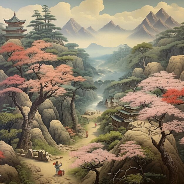 Japanese mountain landscapes 19