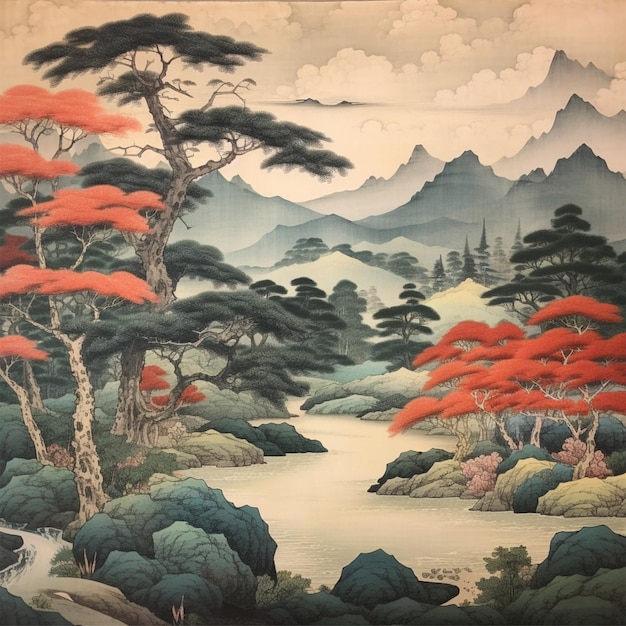 日本の山の風景 24