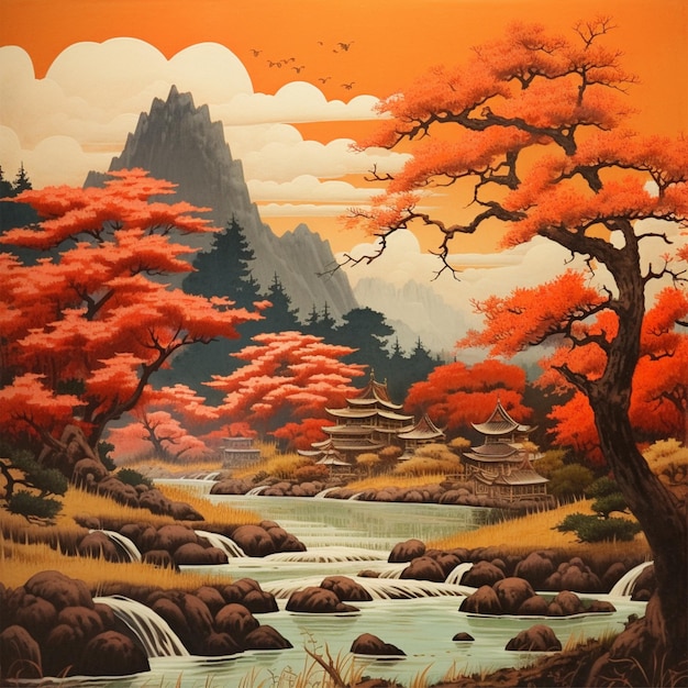 Japanese mountain landscapes 34