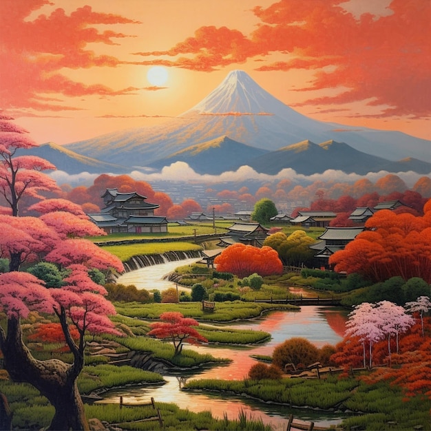 Japanese mountain landscapes 4