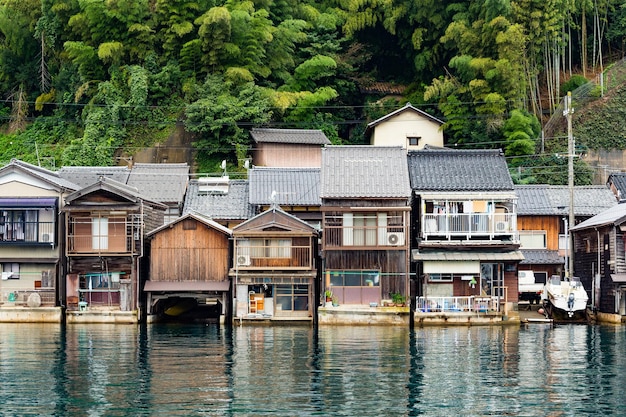 Japanese old town, Ine-cho in Kyoto of Japan