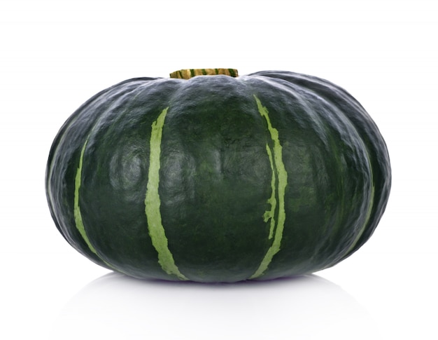 Japanese pumpkin on white background