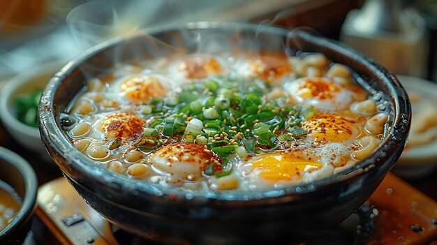 Foto piatto giapponese di tagliatelle ramen