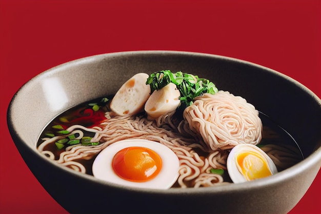 Japanese Ramen Soup Background