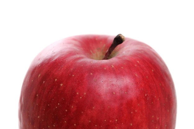 Japanese red apple isolated in white background