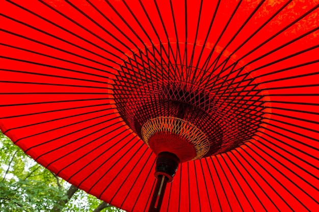 Japanese red umbrella