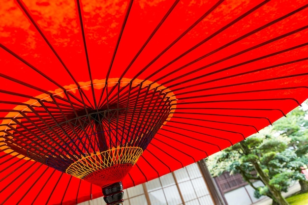 Japanese red umbrella