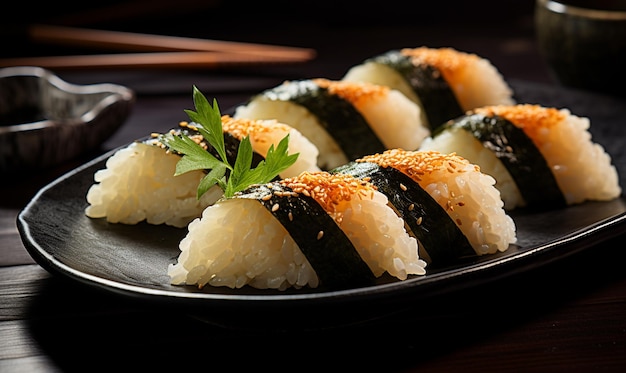 Japanese rice ball Onigiri with Nori