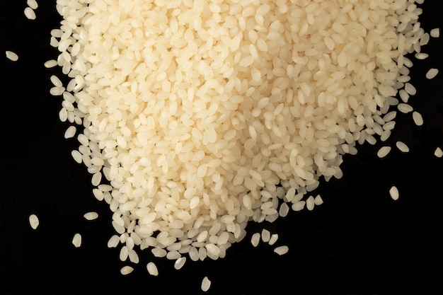 Japanese rice top view Selective focus