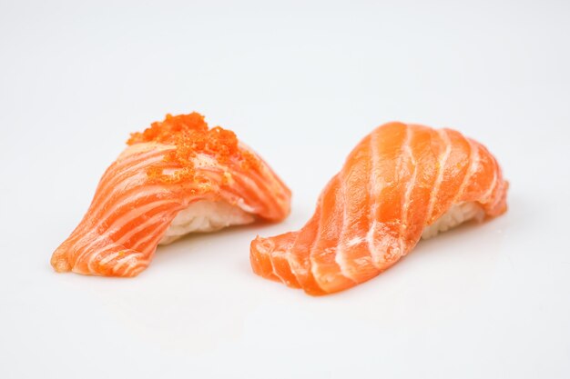 Japanese Saba sushi or raw Mackerel fish sushi