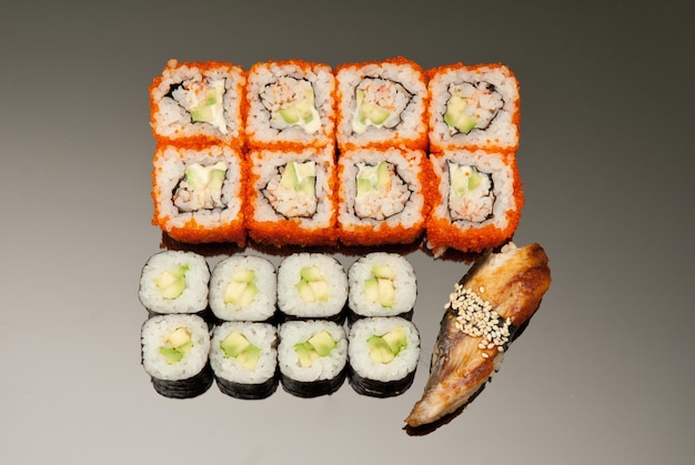 Japanese seafood sushi roll set