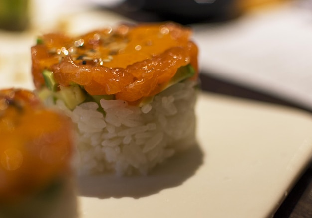Japanese seafood sushi