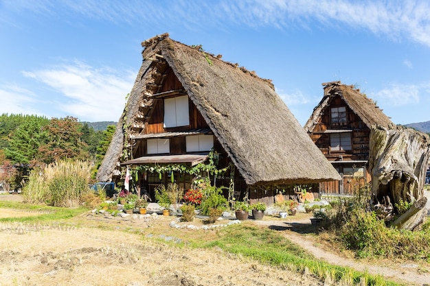 Japanese Shirakawago village