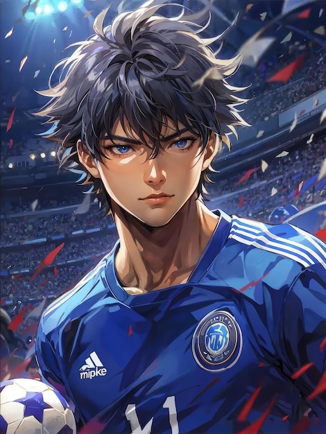 Premium AI Image | japanese soccer player