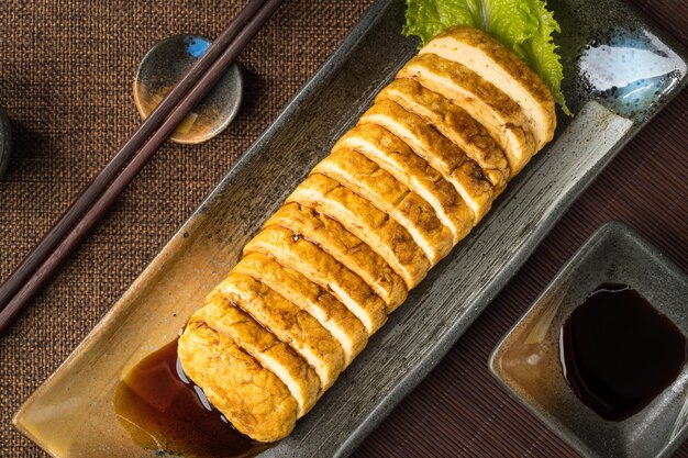 Japanese specialty street food Tamagoyaki