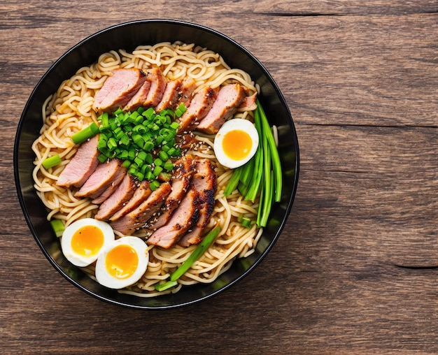 鶏肉と野菜の和風麺