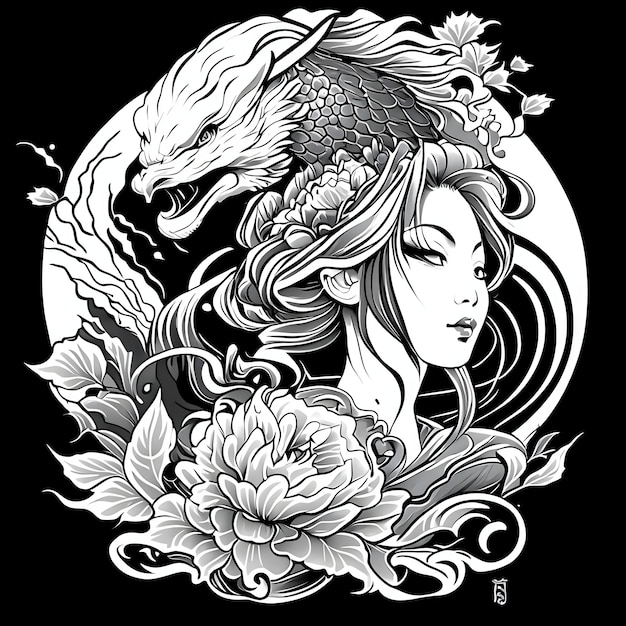 japanese style tattoo design