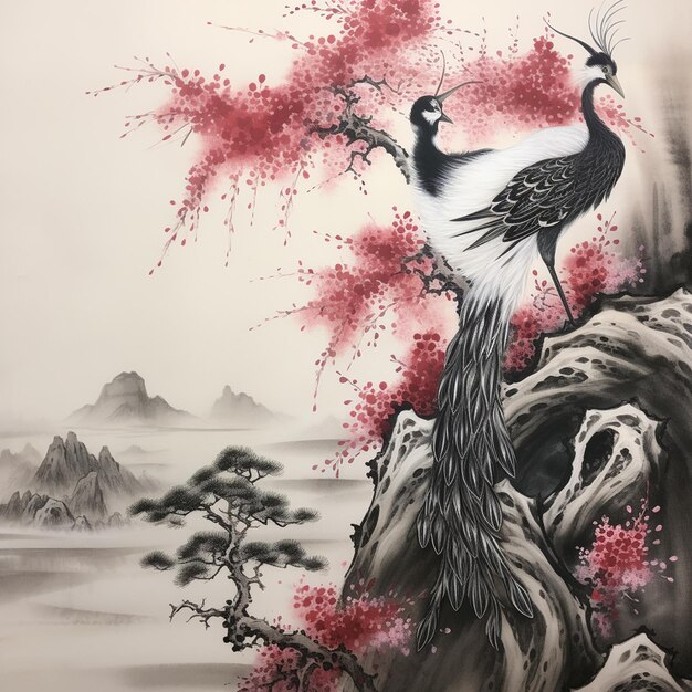 Japanese Sumie Animal Painting