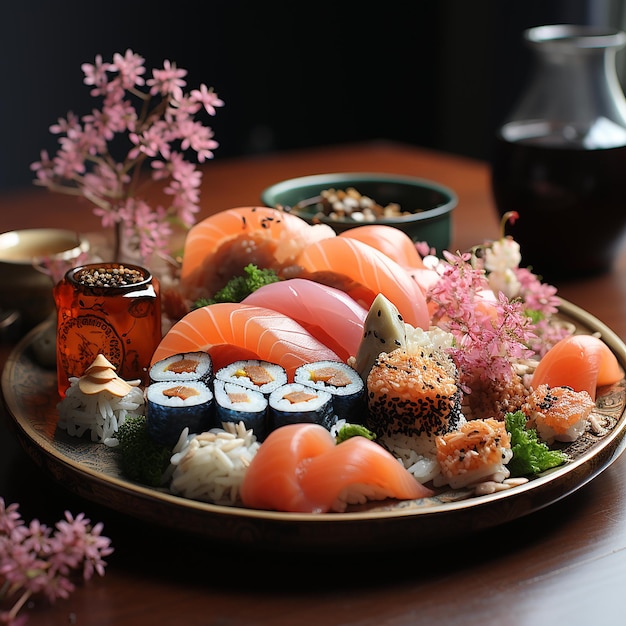 Japanese Sushi Delights in Detail