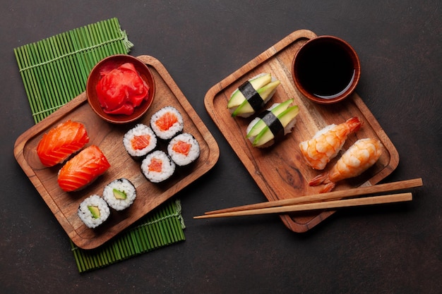 Japanese sushi set