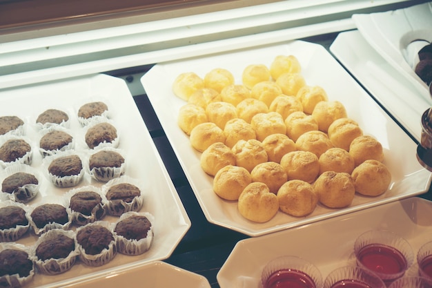 Japanese sweets in a restaurant