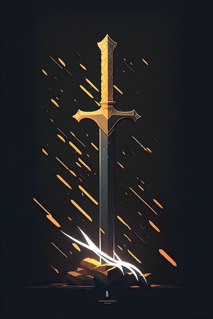 japanese sword illustration