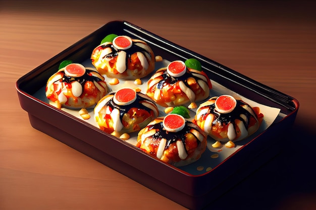 Japanese Takoyaki food