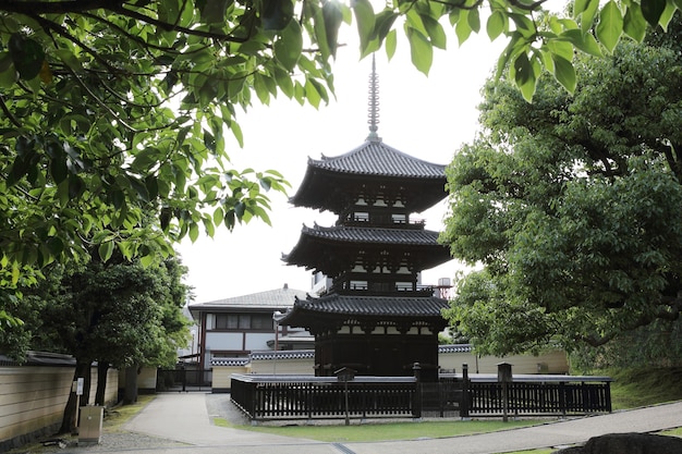 Японский храм в городе Нара