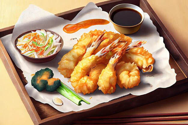 Premium Photo | Japanese tempura food