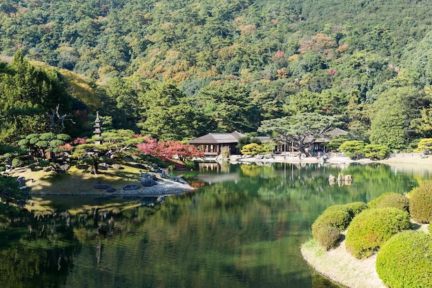 일본 전통 리츠린 정원