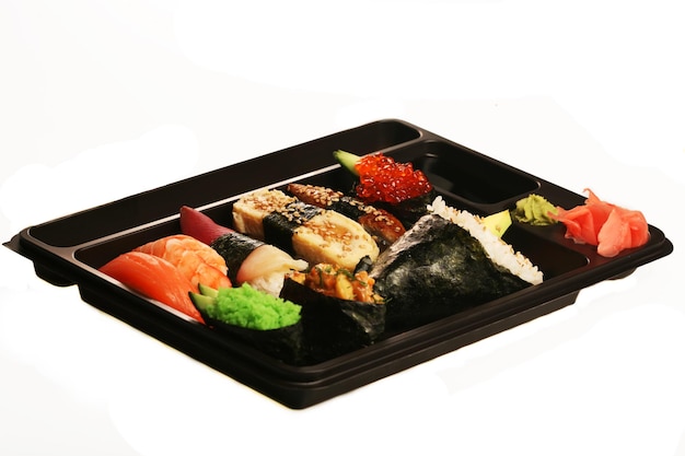 Japanese traditional sushi set