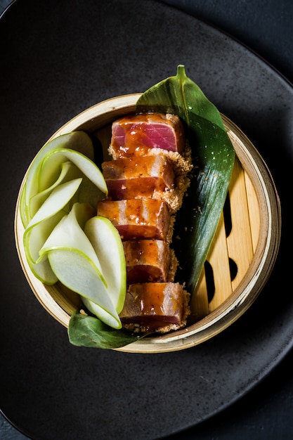 Japanese tuna sashimi