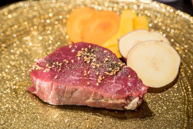 Japanese wagyu fillet yakiniku