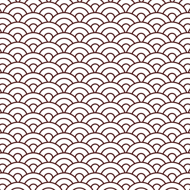 japanese wave png seamless pattern transparent background