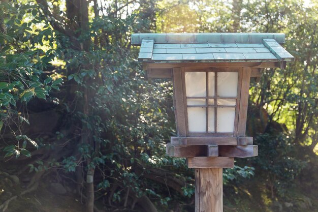 Japanese wooden lantern