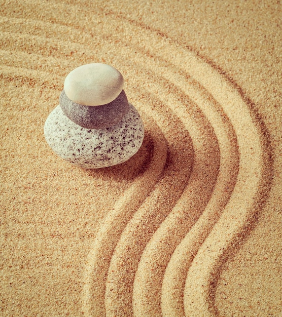 Japanese Zen stone garden