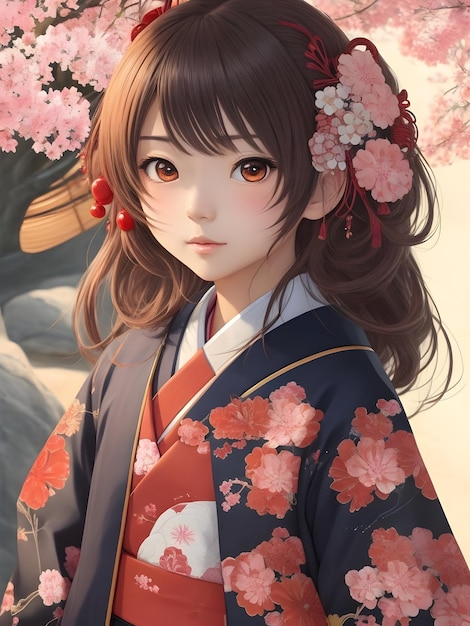 Japans Anime-meisje