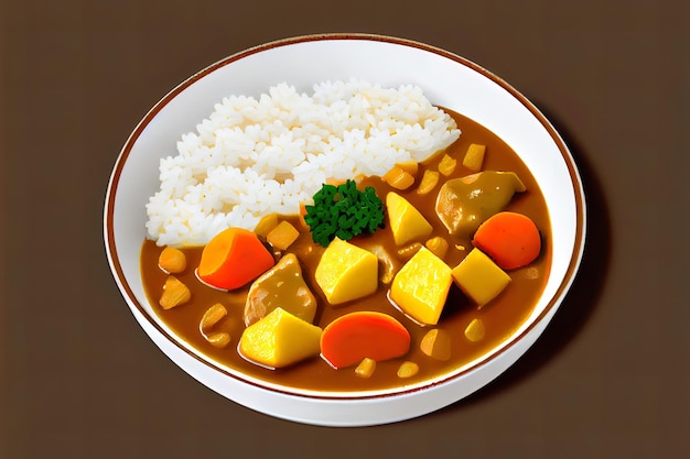 Japans Curry Rijstvoedsel